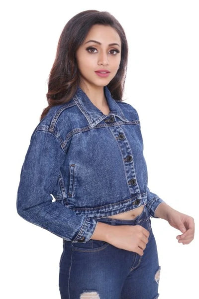 Denim Crop Jacket