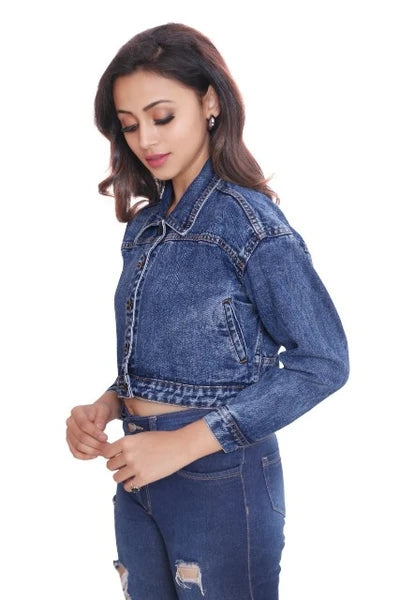 Denim Crop Jacket