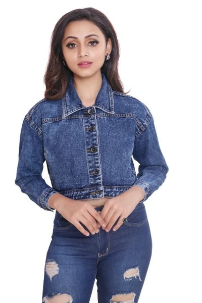 Denim Crop Jacket