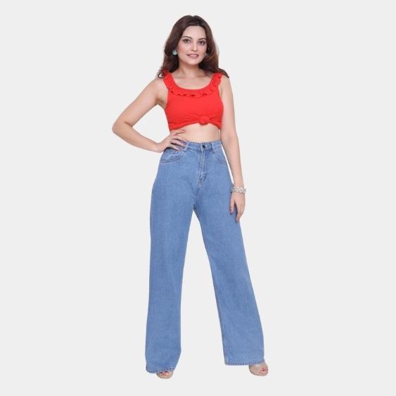 High Waist Wide Leg Jeans