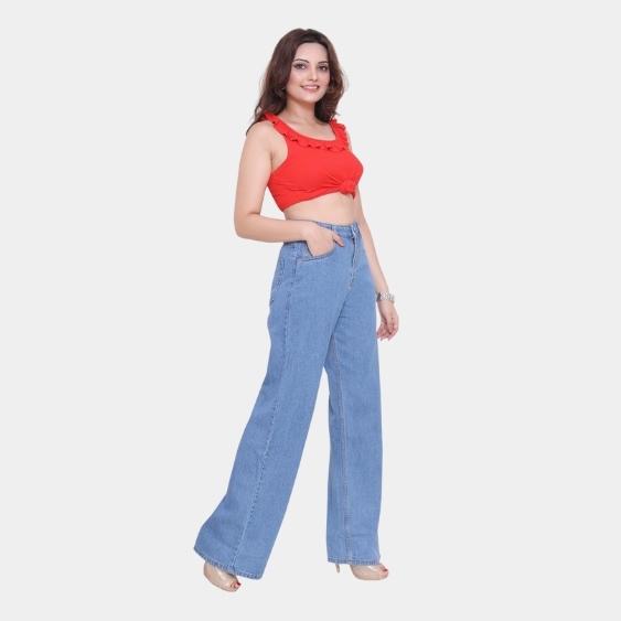 High Waist Wide Leg Jeans