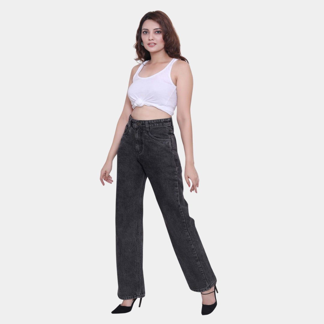 High Waist Wide Leg Jeans