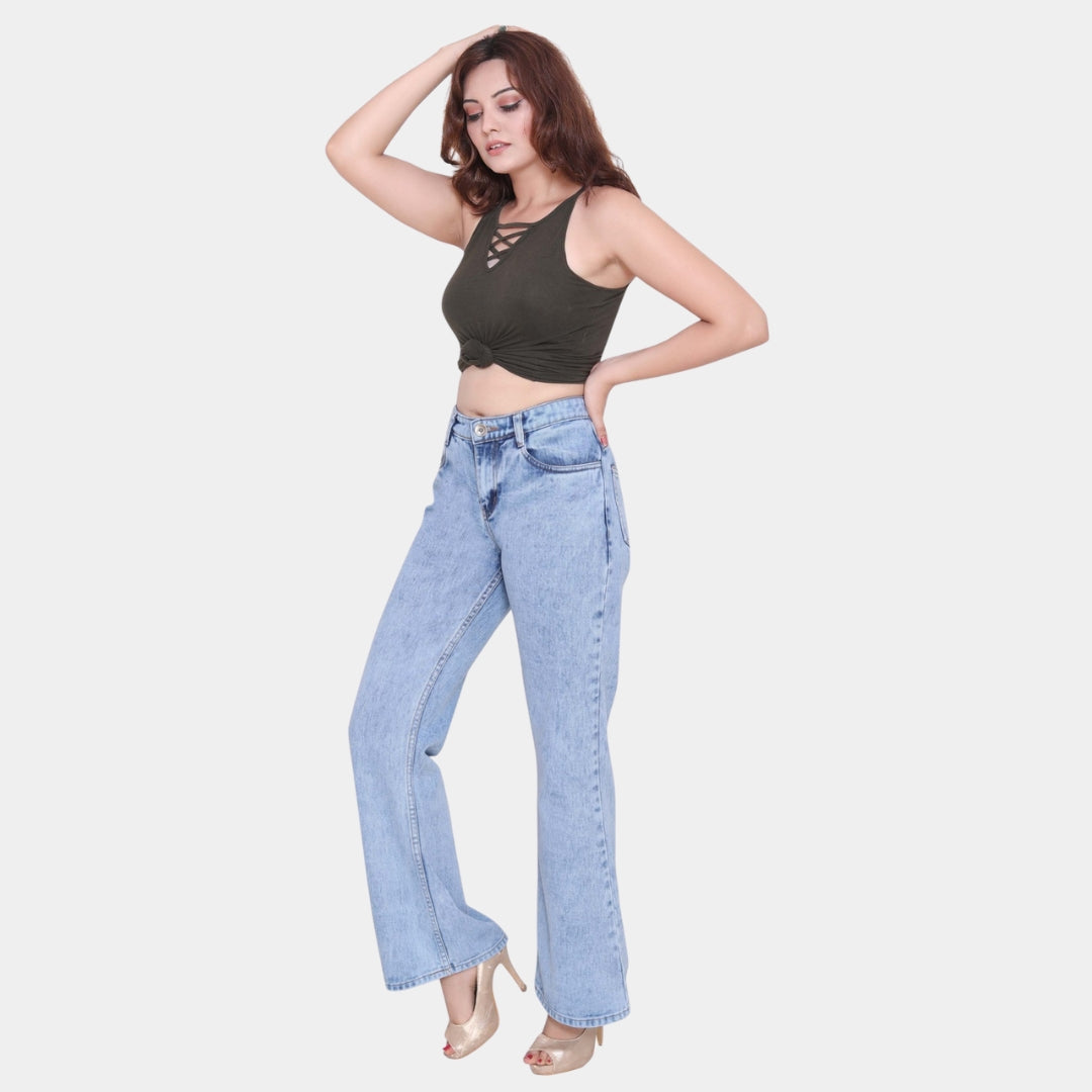 High Waist Flare Jeans