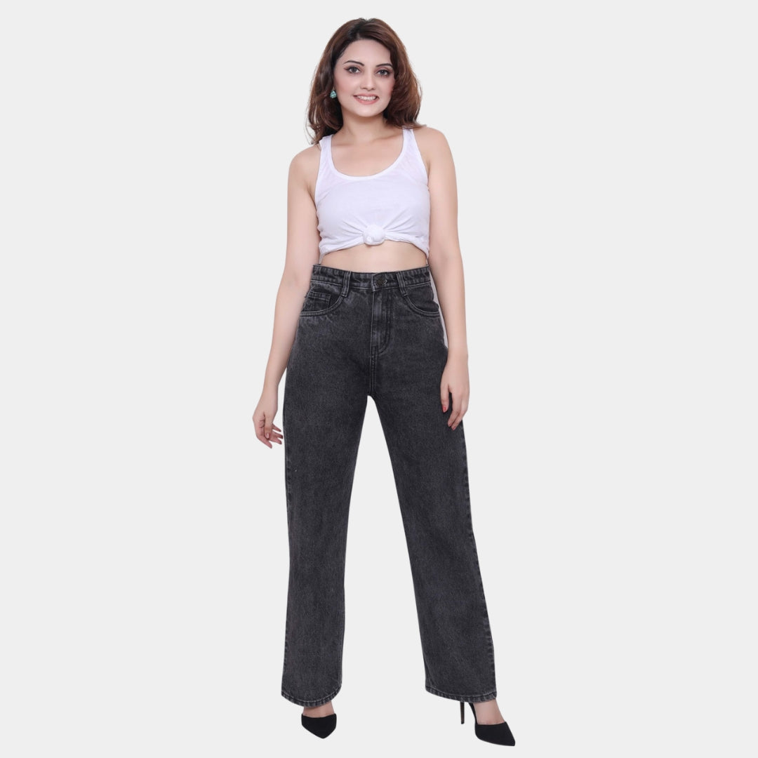 High Waist Wide Leg Jeans