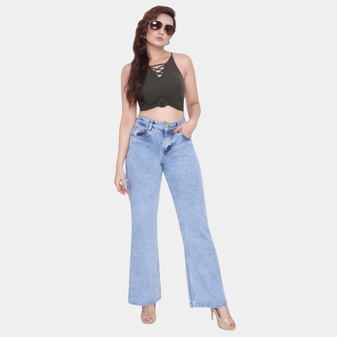 High Waist Flare Jeans