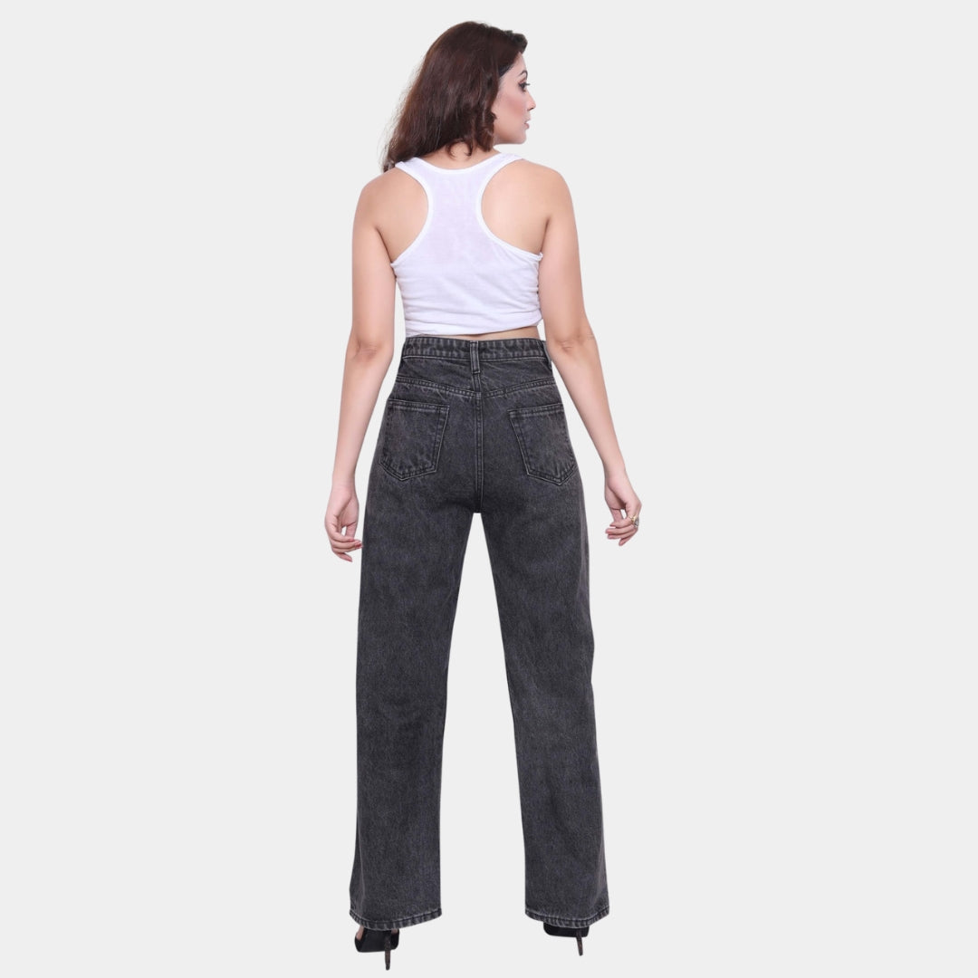 High Waist Wide Leg Jeans