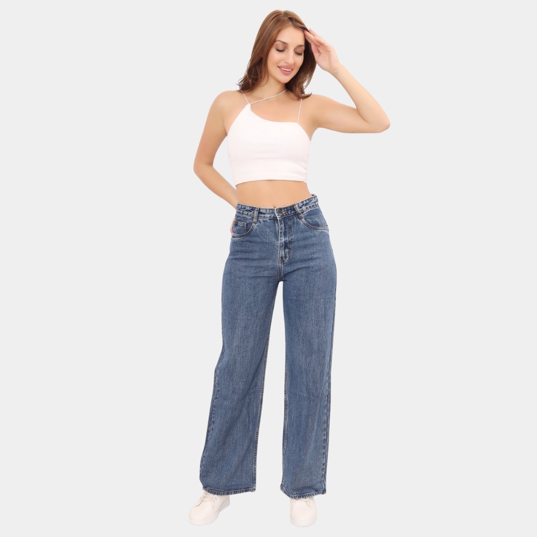 High Waist Wide Leg Jeans