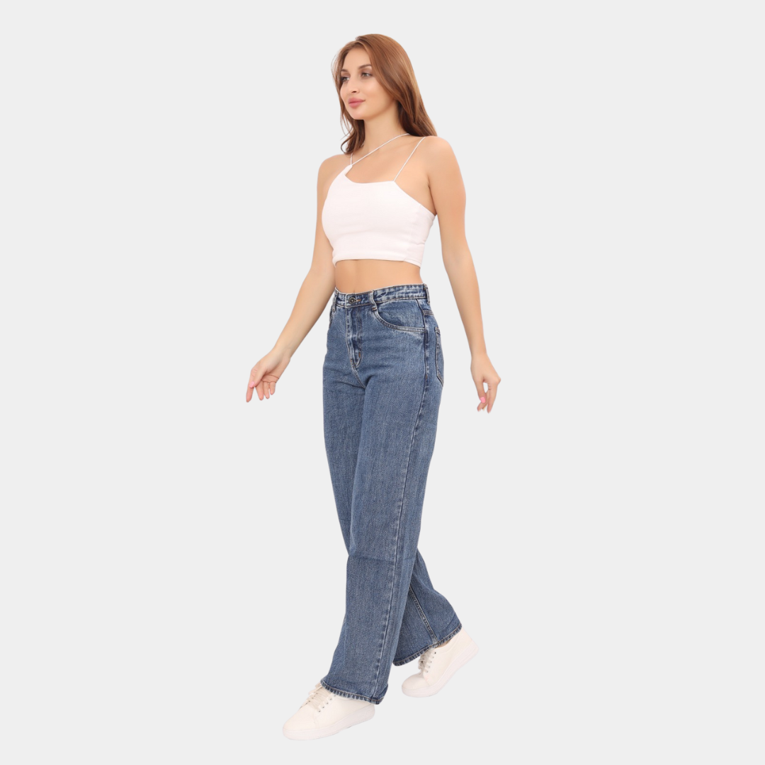 High Waist Wide Leg Jeans