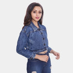 Load image into Gallery viewer, Denim Crop Jacket
