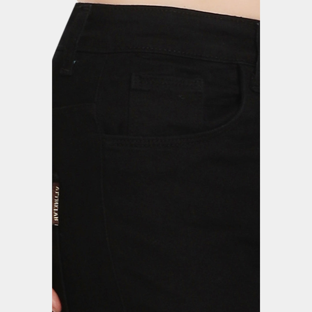 High Waist Skinny Jeans Black