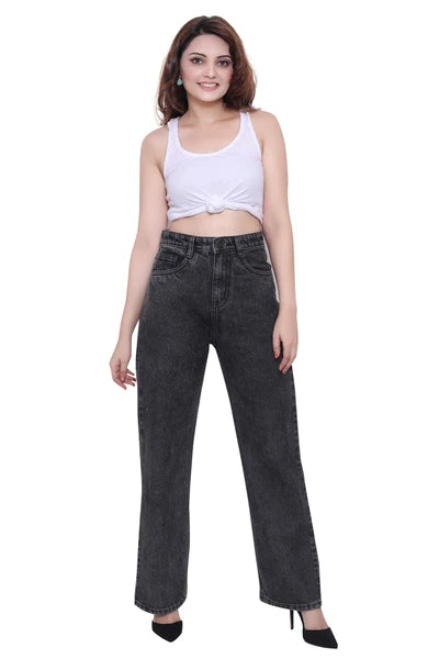 High Waist Wide Leg Jeans