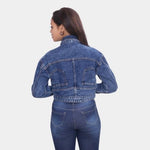 Load image into Gallery viewer, Denim Crop Jacket
