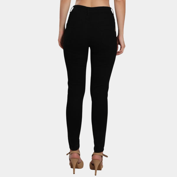 High Waist Skinny Jeans Black