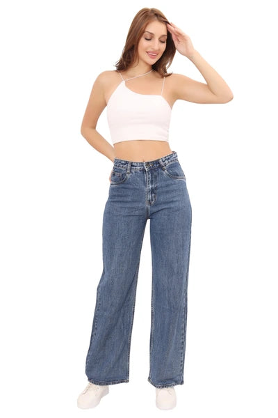 High Waist Wide Leg Jeans