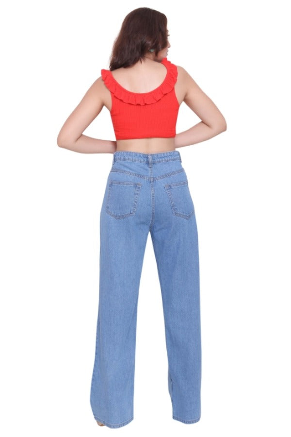 High Waist Wide Leg Jeans