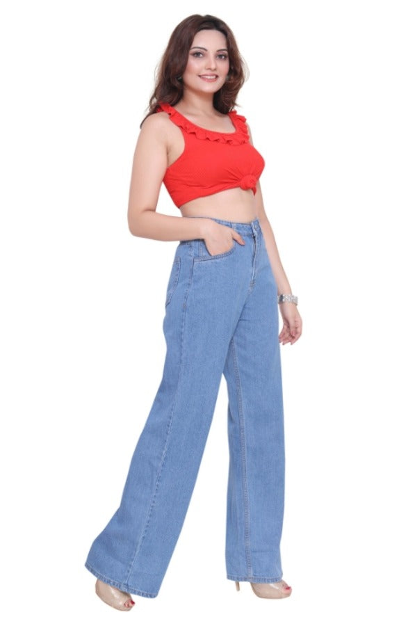 High Waist Wide Leg Jeans