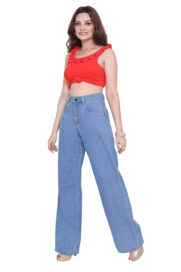 High Waist Wide Leg Jeans